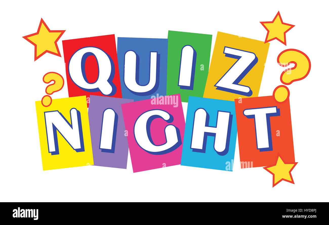 Quiz Night Banner Stockfotografie - Alamy With Trivia Night Flyer Template Free