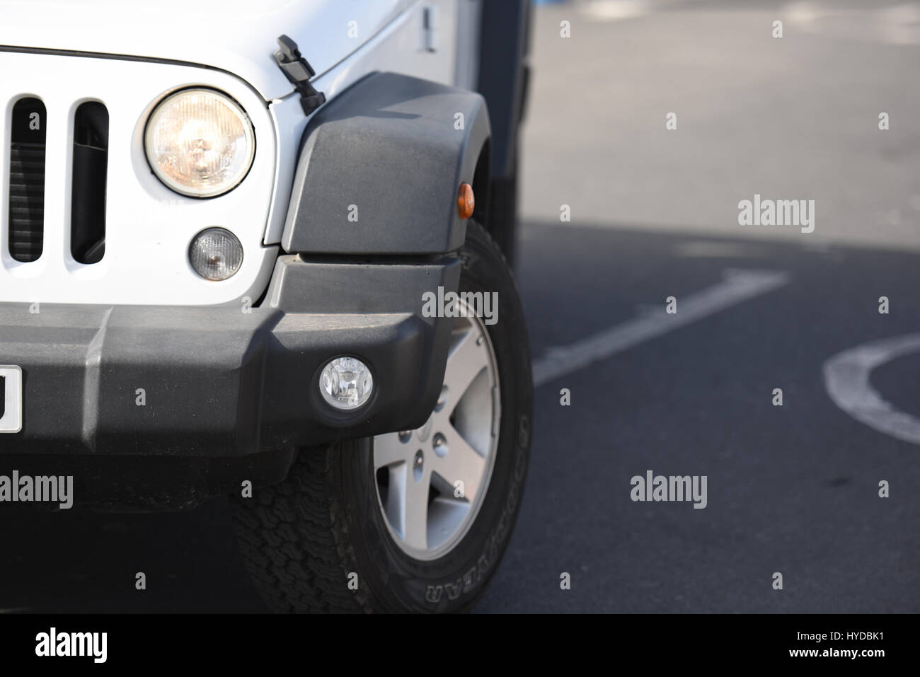 Autos in den Bergen Stockfoto