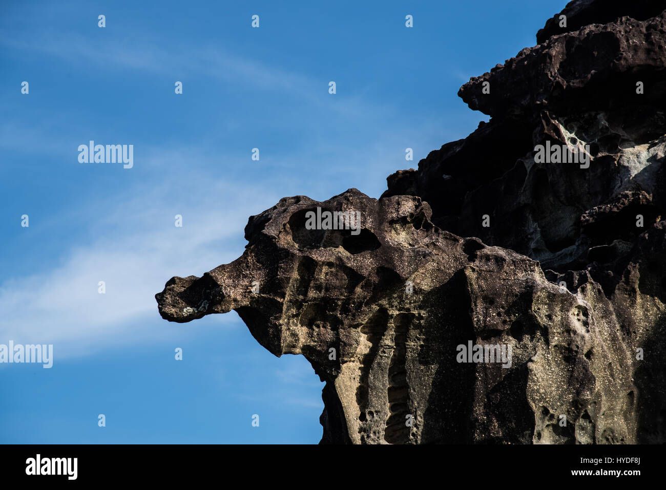 Bako Nationalpark Felsformationen Stockfoto