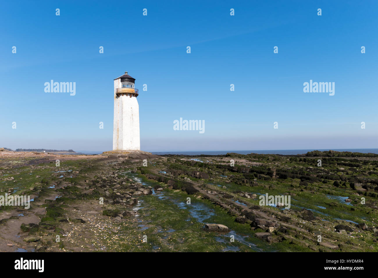Southerness Leuchtturm, Süd-West-Schottland Stockfoto