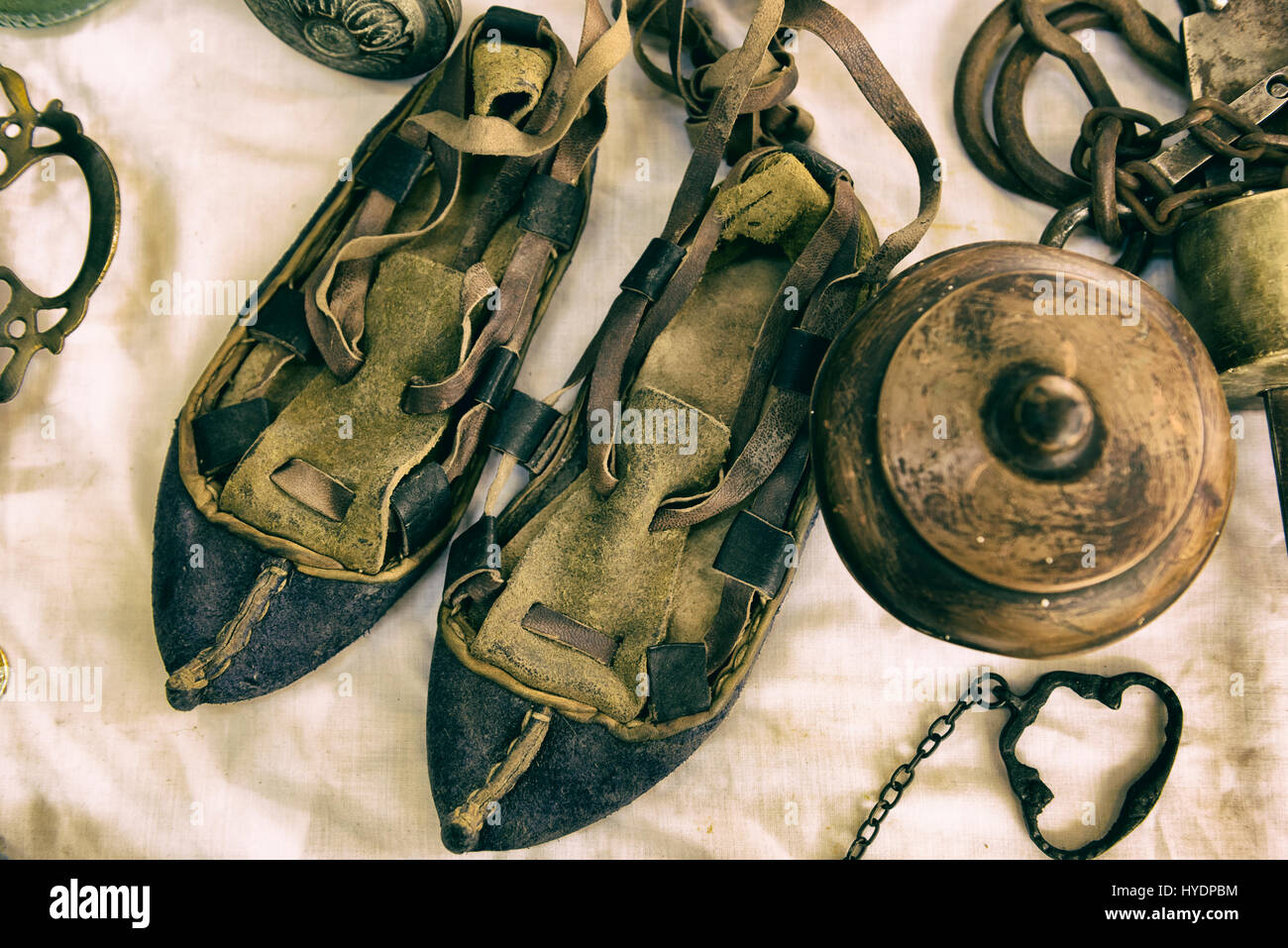 Vintage Sandalen Stockfoto