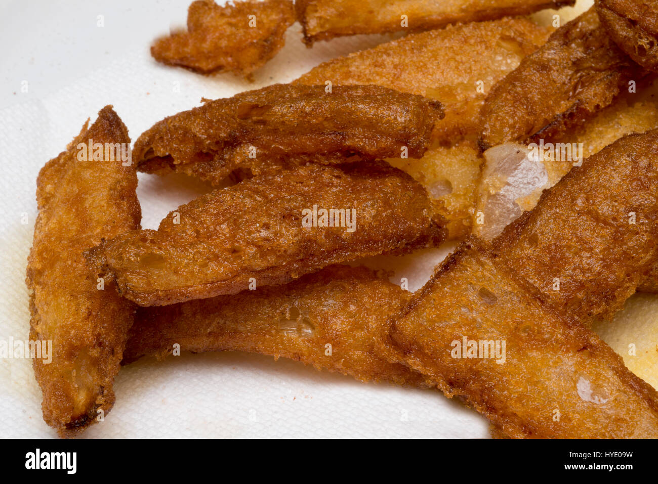 tiefe gebratenen Zwiebeln Stockfoto