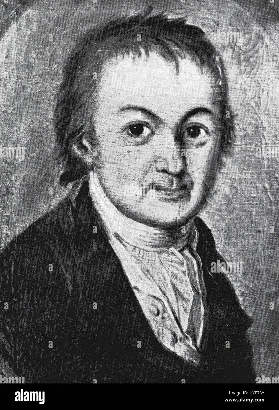 Eberhard Gmelin war ein bedeutender deutscher Chemiker des 18. Jahrhunderts, der für seine Beiträge zur frühen Entwicklung der modernen Chemie, insbesondere zur Erforschung organischer Verbindungen, bekannt war. Stockfoto