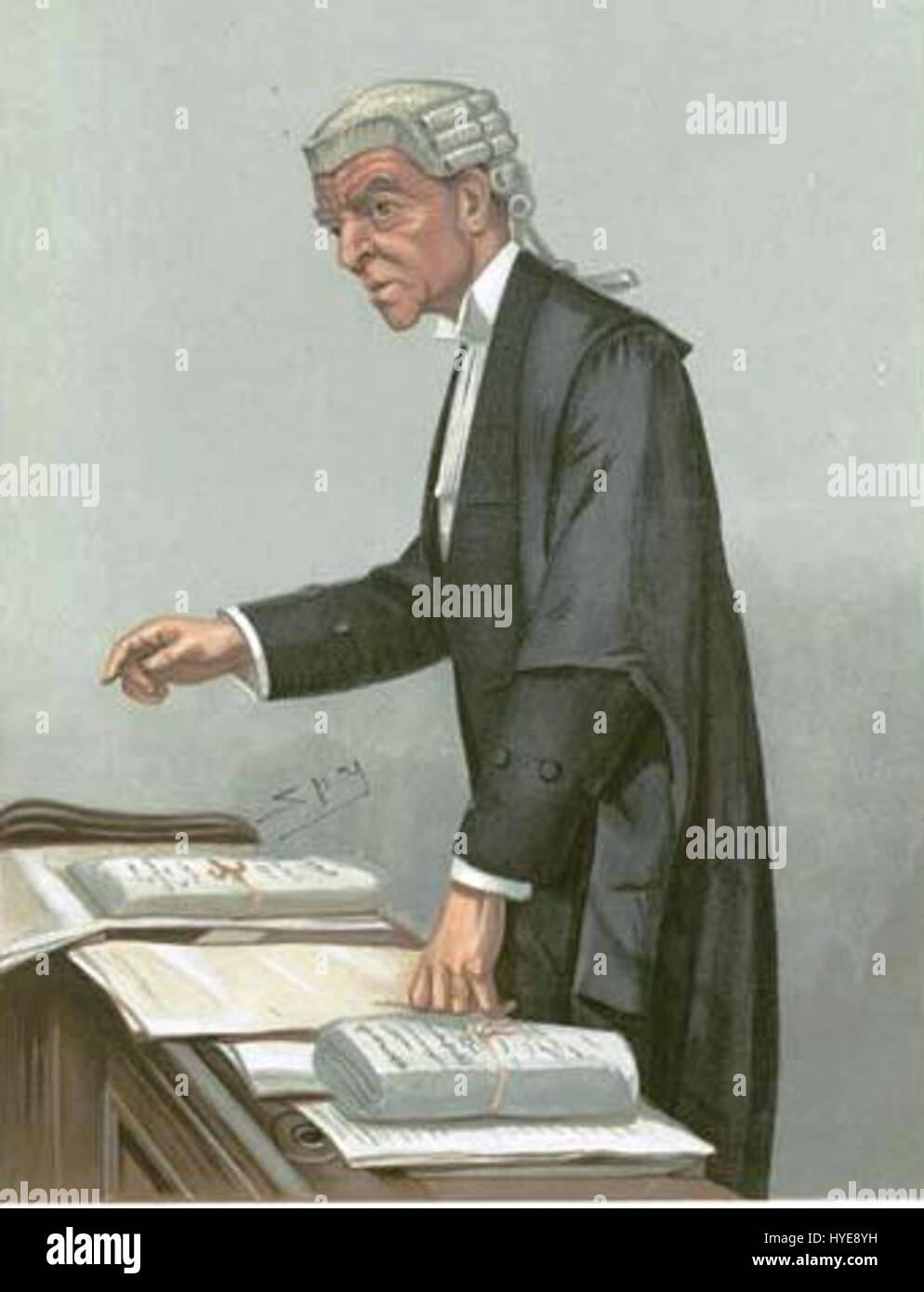 Sir Robert Alfred McCall, KCVO, KC, ein Ulsterman und Königlicher Berater, in einer Karikatur von 1903 von „Spy“ Leslie Ward, einem britischen Karikaturisten. Stockfoto