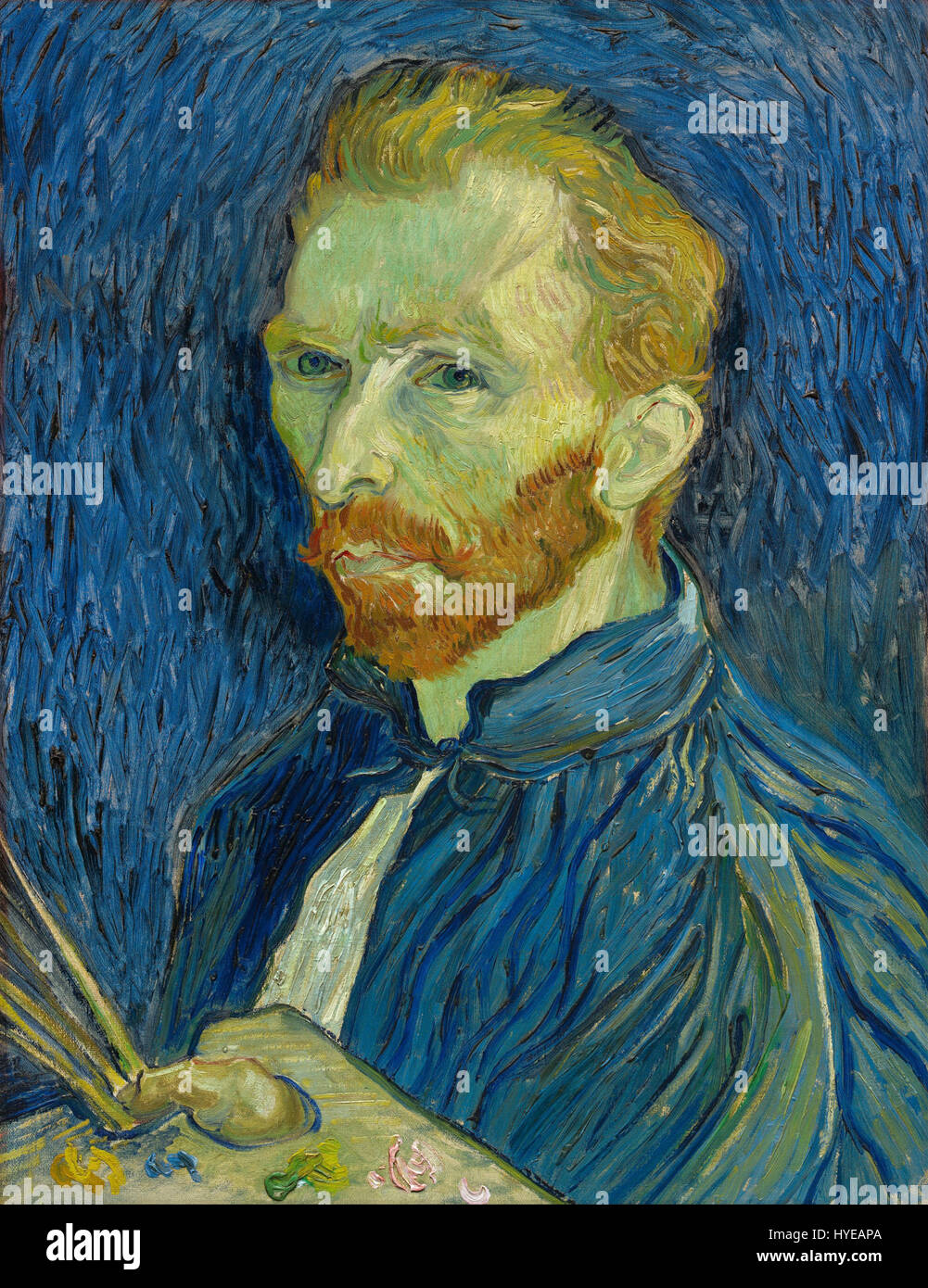 Vincent van Gogh Self Portrait Google Art Project (719161) Stockfoto