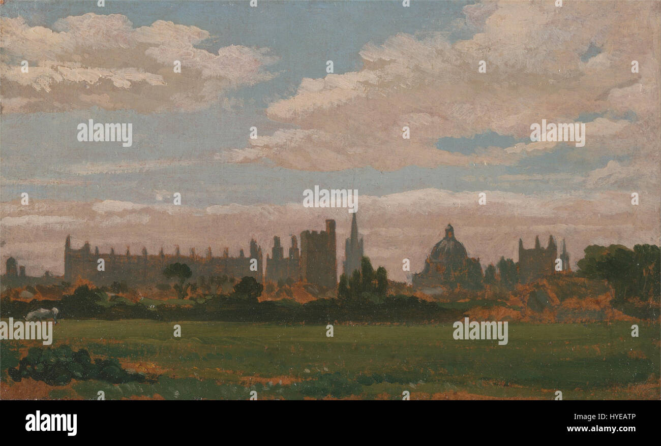 William Turner von Oxford eine Ansicht von Oxford Google Art Project Stockfoto