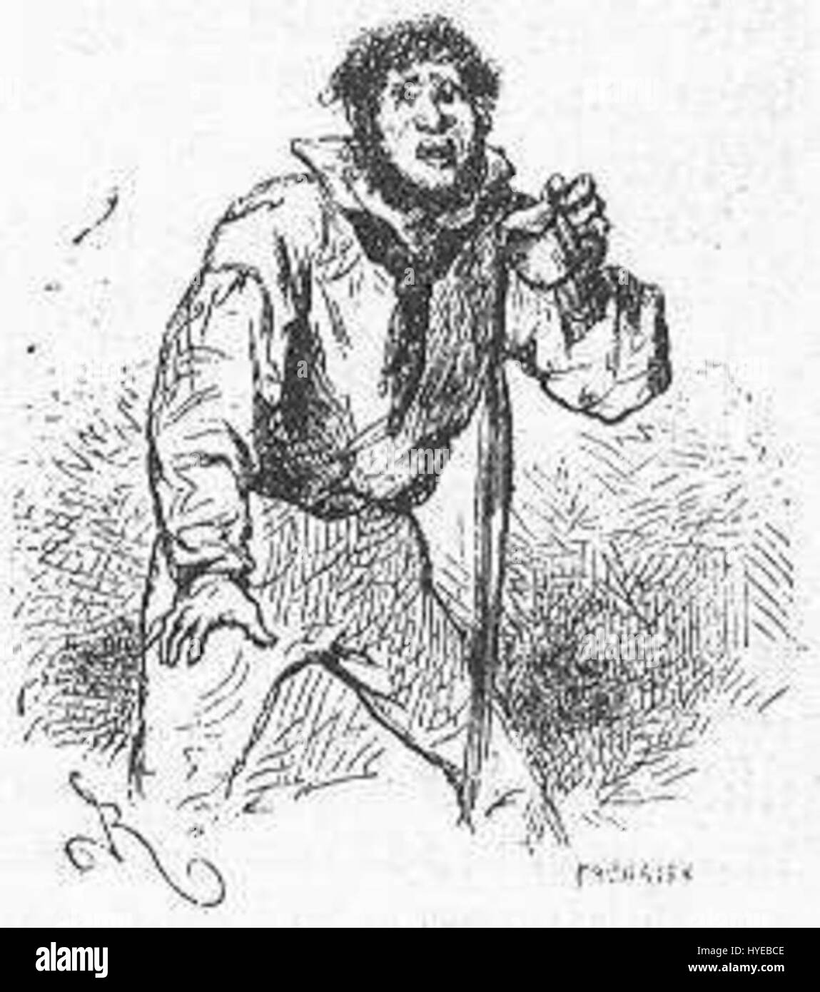 "Das Feld des Eises" von Riou und Montaut 035 Stockfoto