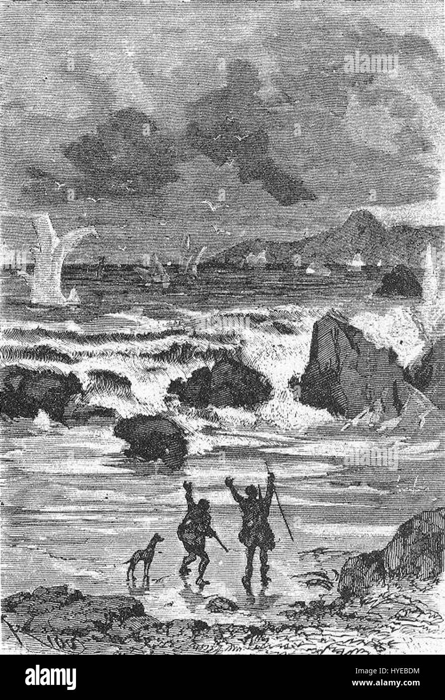 "Das Feld des Eises" von Riou und Montaut 100 Stockfoto