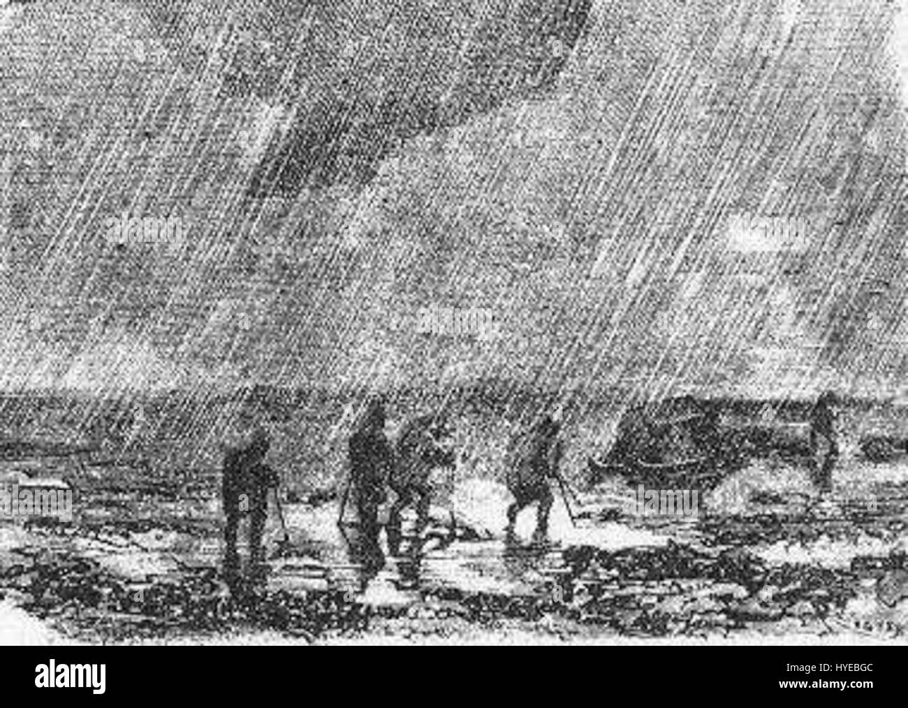 "Das Feld des Eises" von Riou und Montaut 089 Stockfoto