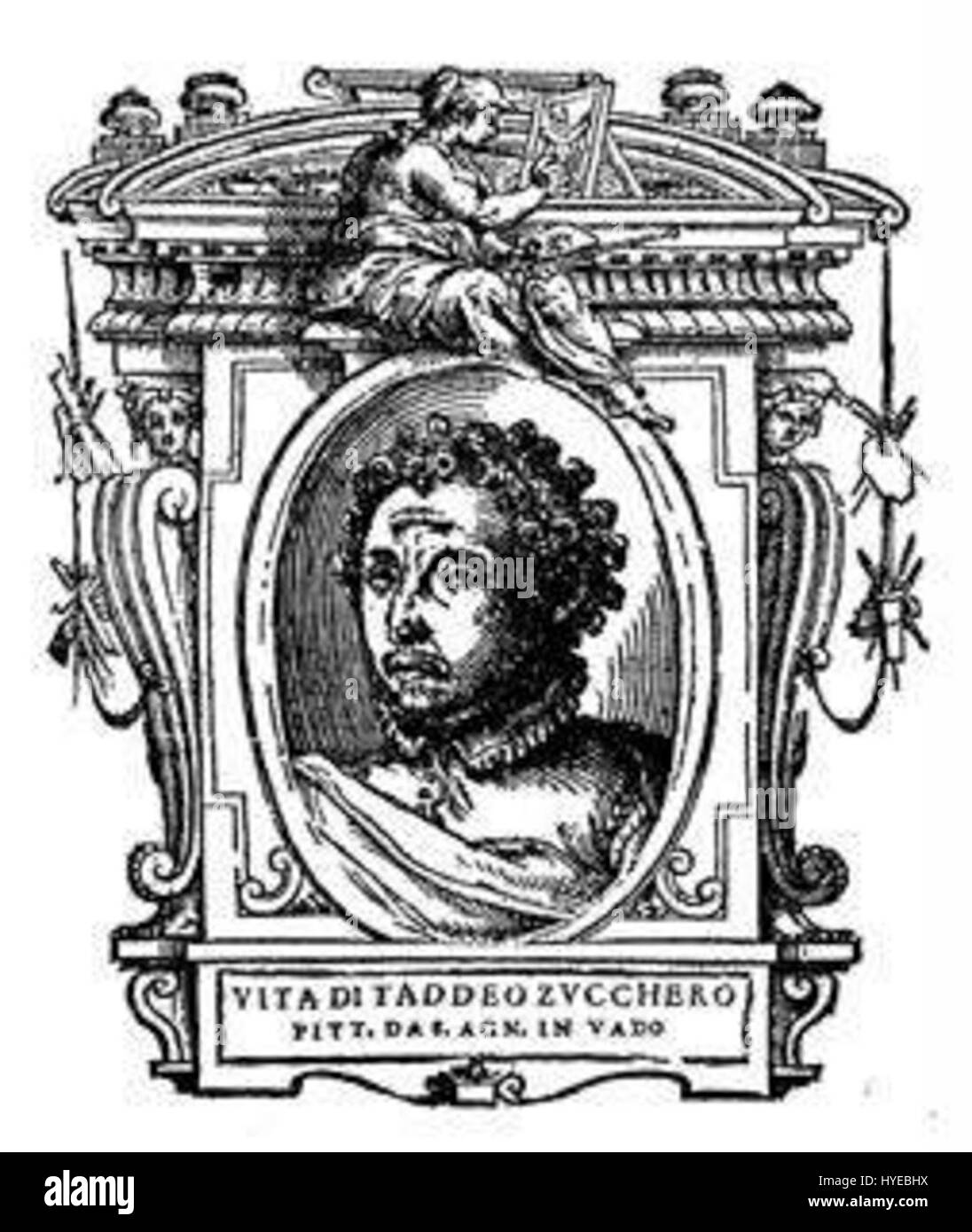 „152 le vite“ bezieht sich wahrscheinlich auf ein Werk oder eine Reihe von Werken von Taddeo Zuccari, einem italienischen Maler, der für seine Beiträge zur Renaissance und zur manieristischen Kunst bekannt ist. Stockfoto