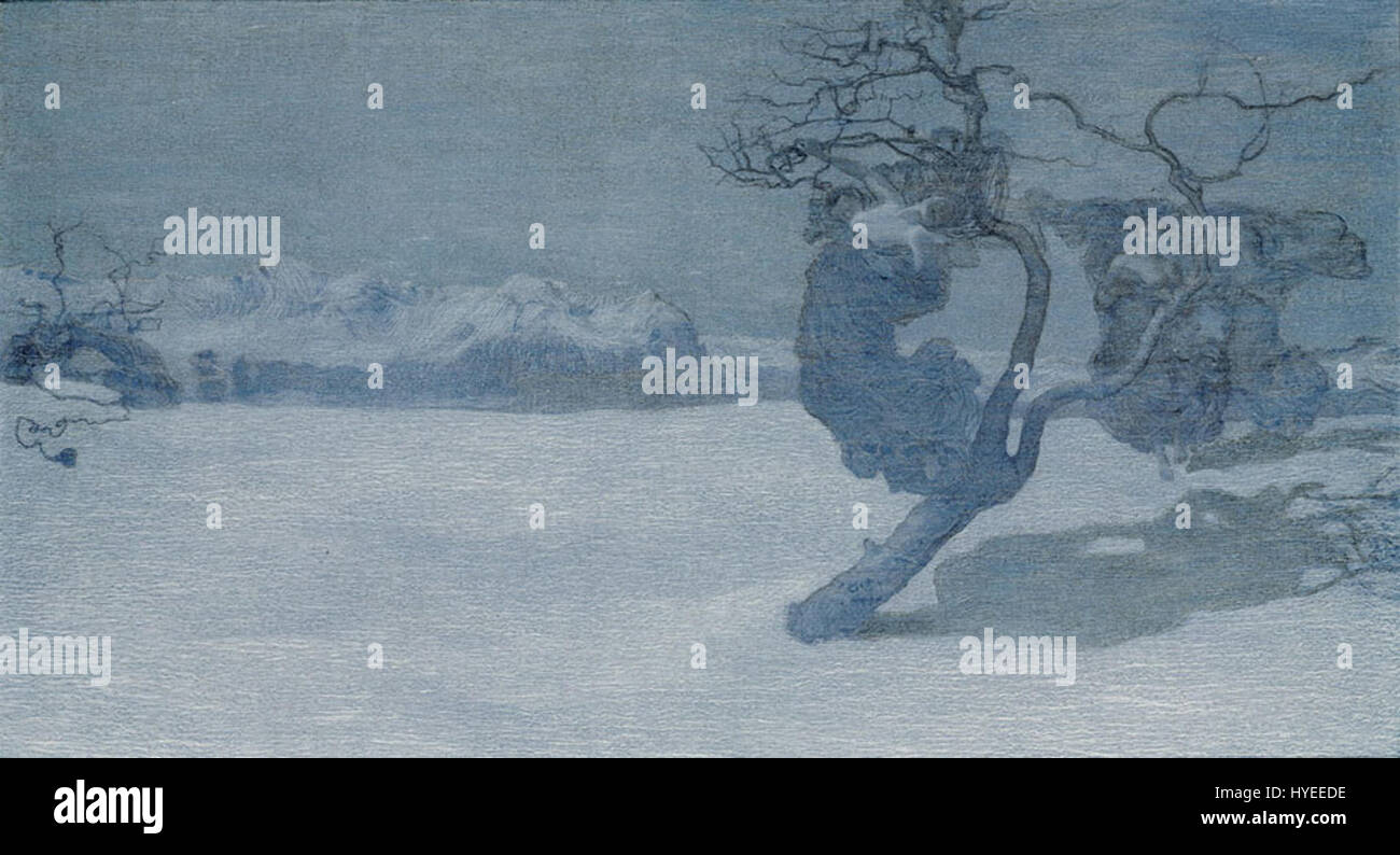 Giovanni Segantini (1858 1899), die schlechte Mütter, 1896-7 Stockfoto