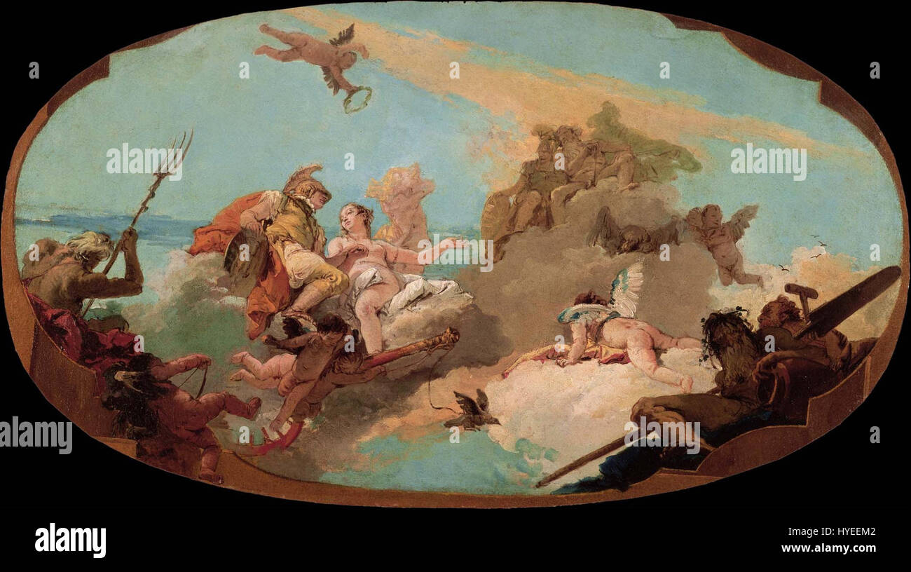 Giovanni Battista Tiepolo die Apotheose des Admiral Vettor Pisani Google Art Project Stockfoto