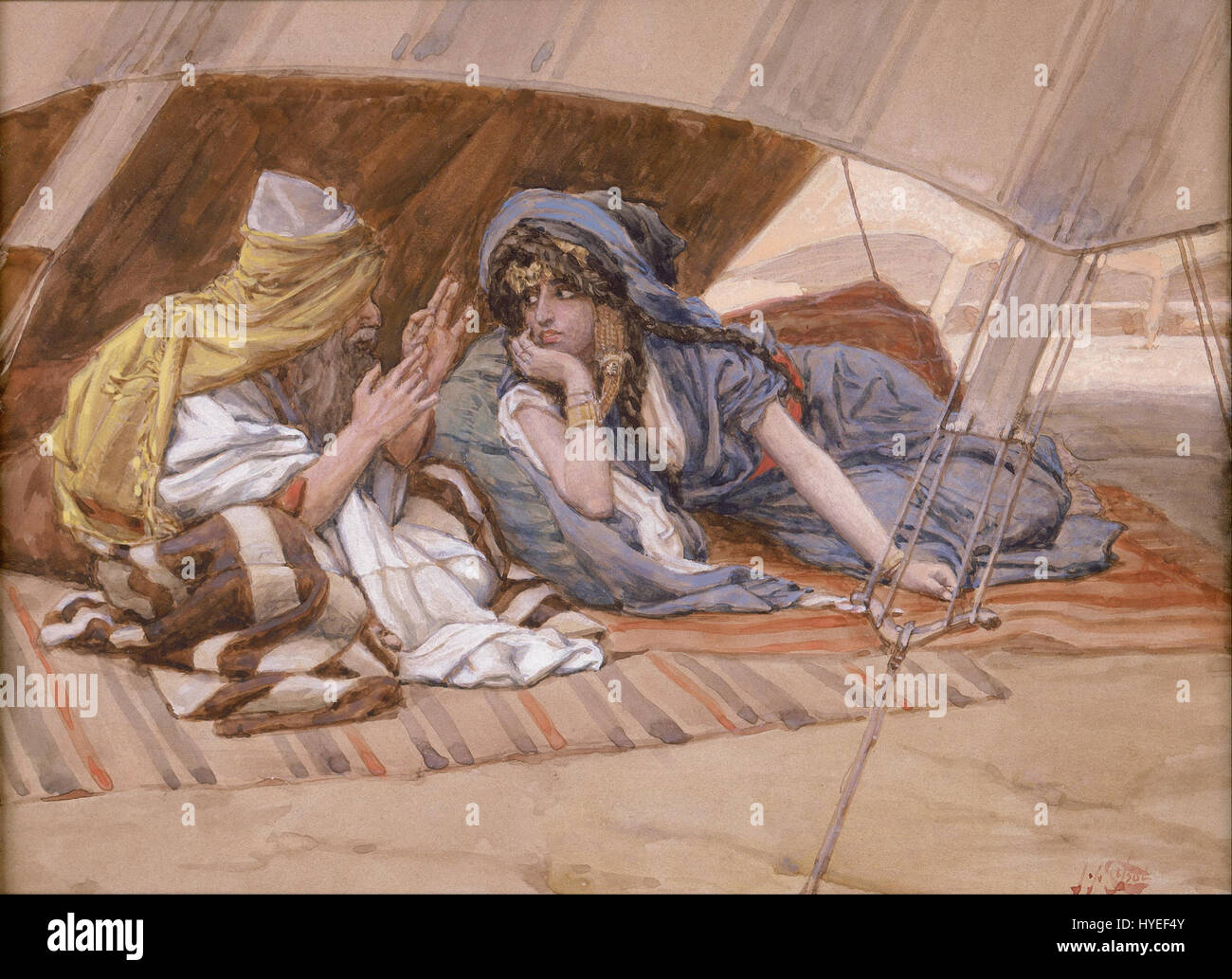 Counsel James Jacques Joseph Tissot Abram, Sarai Google Art Project Stockfoto