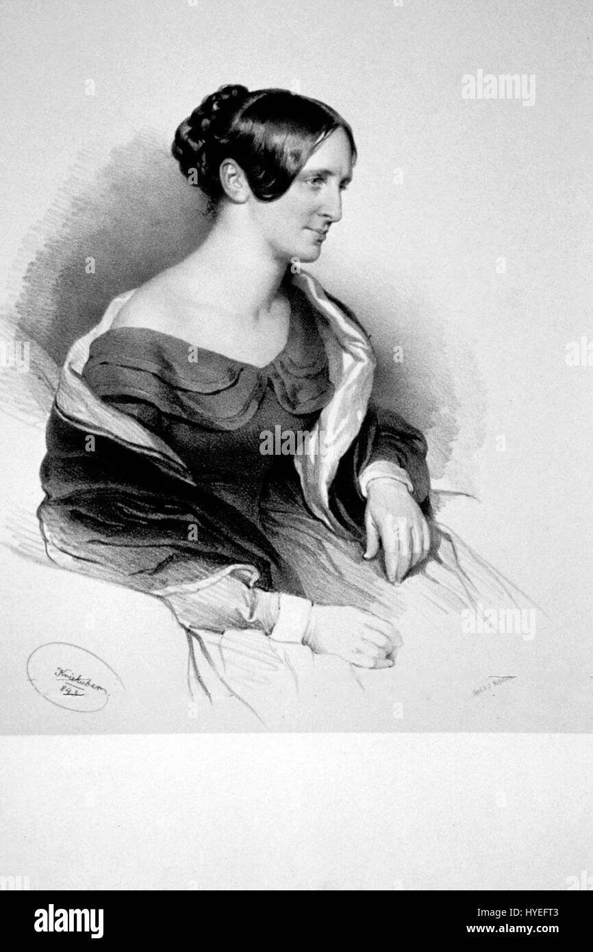 Johanna Bischoffs Lithografie zeigt die Kunst der Künstlerin in der Druckerei. Ihre Werke zeichnen sich durch zarte Linien und komplizierte Details aus, die oft Themen menschlichen Ausdrucks und Emotionen erforschen. Diese Lithografie veranschaulicht ihre Expertise bei der Erfassung der menschlichen Form. Stockfoto