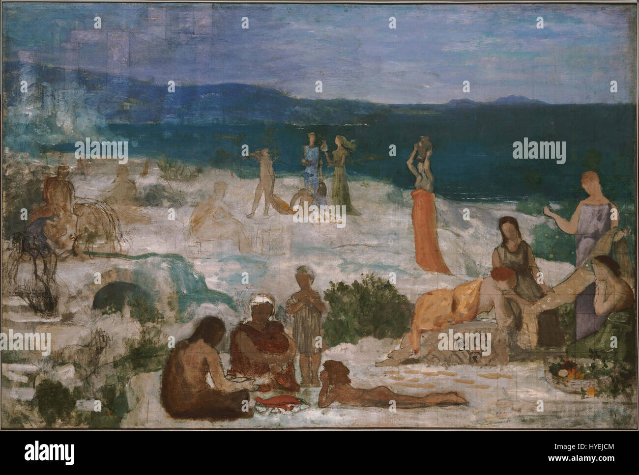 Pierre Puvis de Chavannes Massilia, griechische Kolonie Google Art Project Stockfoto