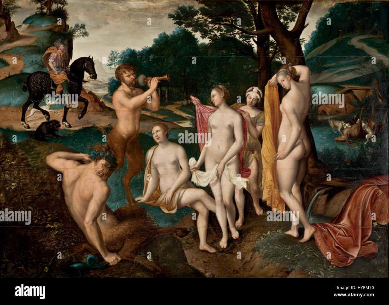 Clouet Banhodiana 02 ist ein Porträt des französischen Renaissance-Künstlers Jean Clouet. Das Werk zeigt Clouets Meisterschaft in der Darstellung der feinen Details des französischen Adels und der höfischen Kleidung der Zeit. Stockfoto