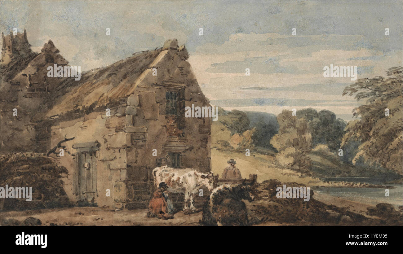 Thomas Girtin Cottage in der Nähe von Newcastle, Northumberland Google Art Project Stockfoto