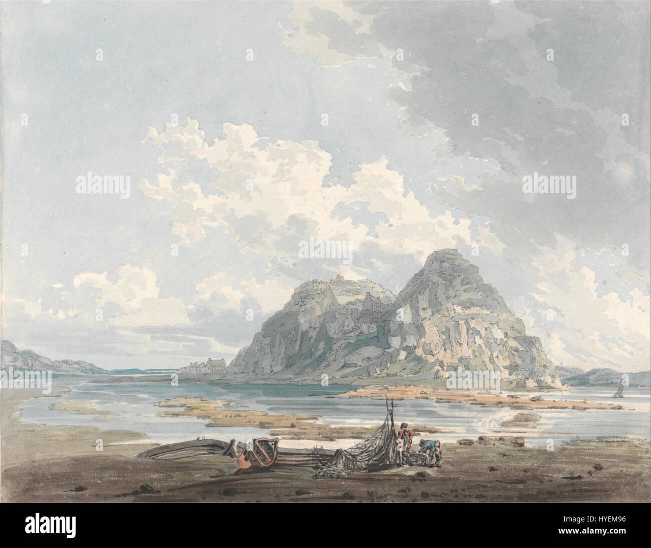 Thomas Girtin Dumbarton Rock und Schloss Google Art Project Stockfoto