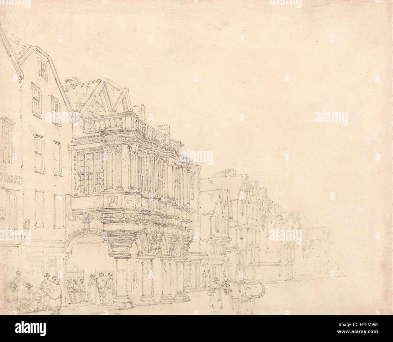 Thomas Girtin Guildhall, Exeter Google Art Project Stockfoto