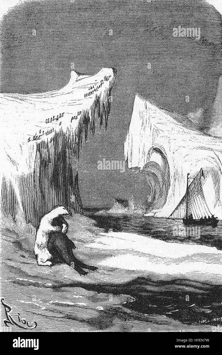 "Das Feld des Eises" von Riou und Montaut 081 Stockfoto