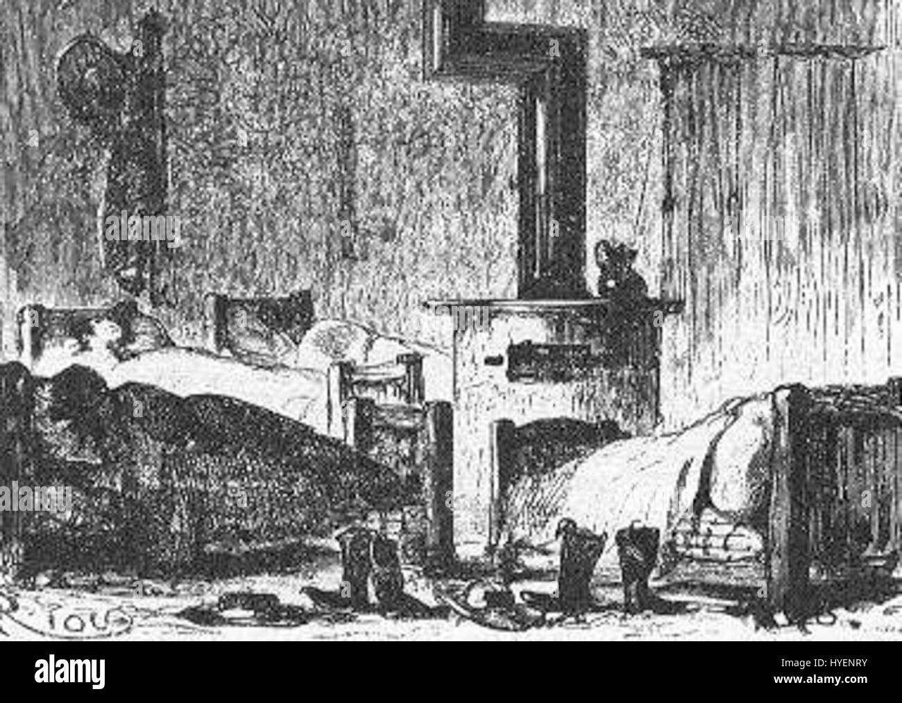 „The Field of Ice“ von Riou und Montaut zeigt eine dramatische Eisfeldszene, die die Kraft und Weite der Natur mit präzisen Details und atmosphärischer Tiefe zeigt. Stockfoto