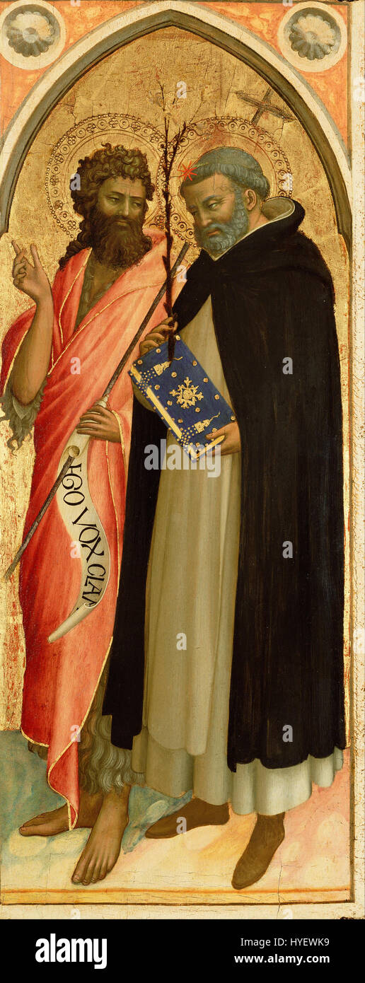 Fra Angelico (Guido di Pietro, Fra Giovanni da Fiesole) (italienische Hl. Johannes der Täufer und St. Dominic Google Art Project Stockfoto