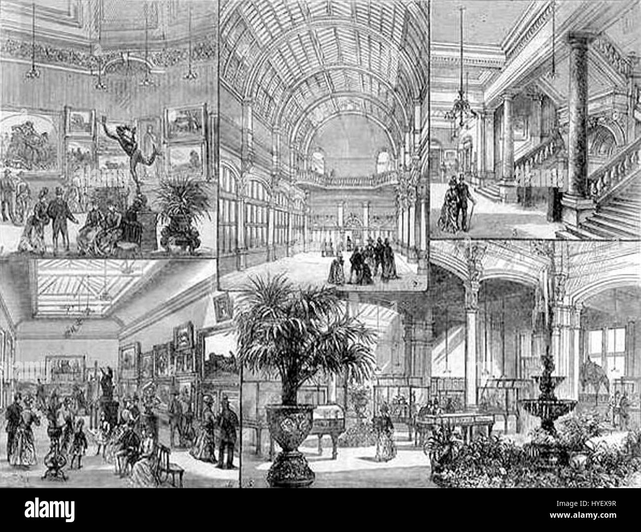 Die 1888 gegründete Leeds City Art Gallery ist eine der wichtigsten öffentlichen Galerien Großbritanniens. Es beherbergt eine Sammlung britischer Kunst ab dem 19. Jahrhundert sowie zeitgenössische Werke. Die Galerie zeigt Werke von bedeutenden Künstlern wie Edward Burne-Jones, Stanley Spencer und Henry Moore sowie eine bedeutende Sammlung moderner Kunst. Stockfoto