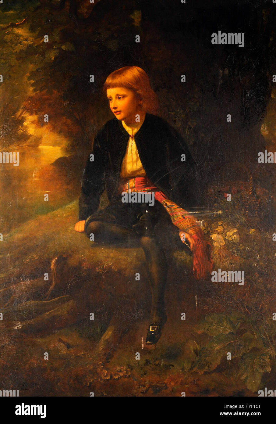 Dieses Porträt von Henry Richard Graves zeigt Lawrence Challoner Garratt, eine prominente Figur des späten 19. Jahrhunderts. Das Werk fängt Garratts formale Kleidung und würdevolle Präsenz ein und spiegelt die sozialen und kulturellen Normen dieser Zeit wider. Das Gemälde veranschaulicht viktorianisches Porträt, das sich auf Realismus und feine Details konzentriert. Stockfoto