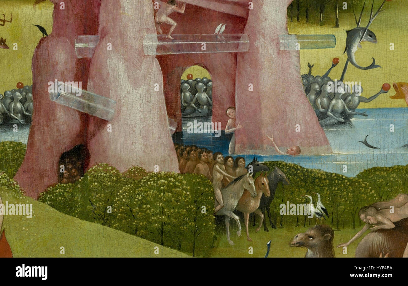 Bosch, Hieronymus der Garten der Lüste, center Panel Detail Hybrid
