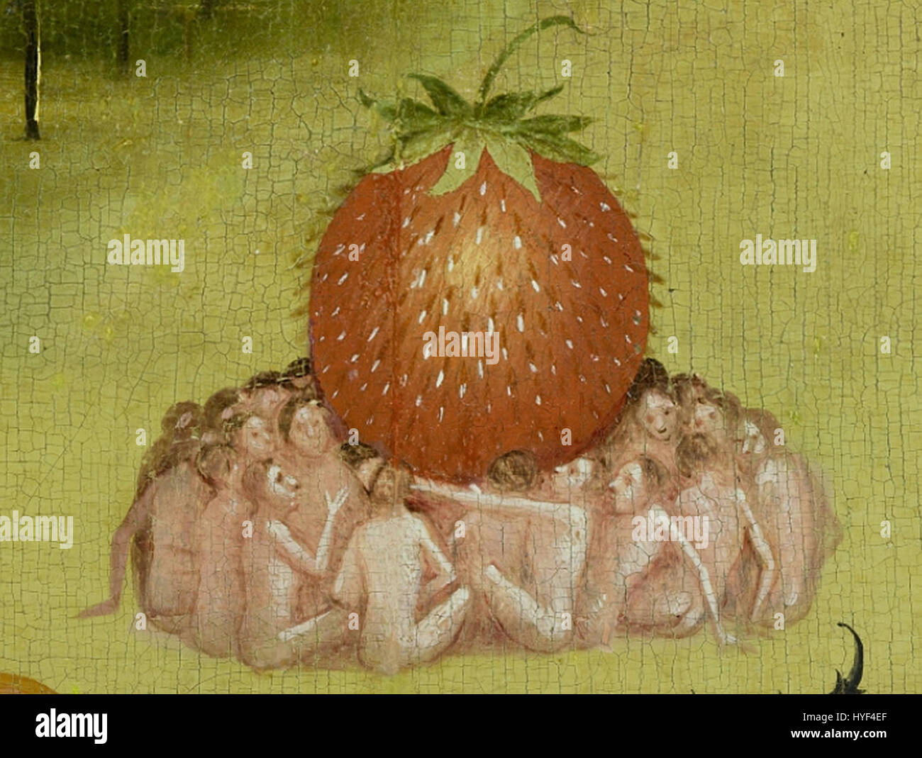 bosch hieronymus der garten der luste mitteltafel detail erdbeere hyf4ef