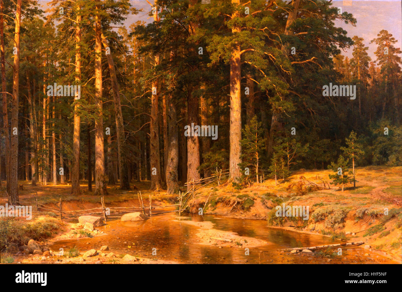 Iwan Schischkin Mast Baum Hain Google Art Project Stockfoto