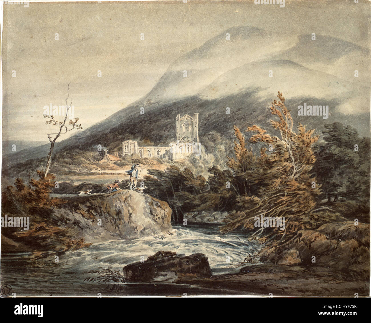 Joseph Mallord William Turner Llanthony Abbey, Monmouthshire Google Art Project Stockfoto