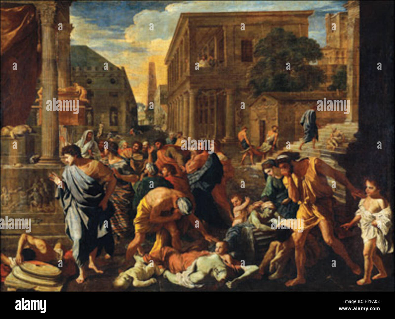 Die Pest in Ashod bezieht sich auf eine historische Epidemie, die sich in der antiken Stadt Ashod, einem Teil der biblischen philistinischen Städte, ereignet hat. Das Ereignis wird in historischen Texten als bedeutender Moment der Regionalgeschichte erwähnt. Stockfoto