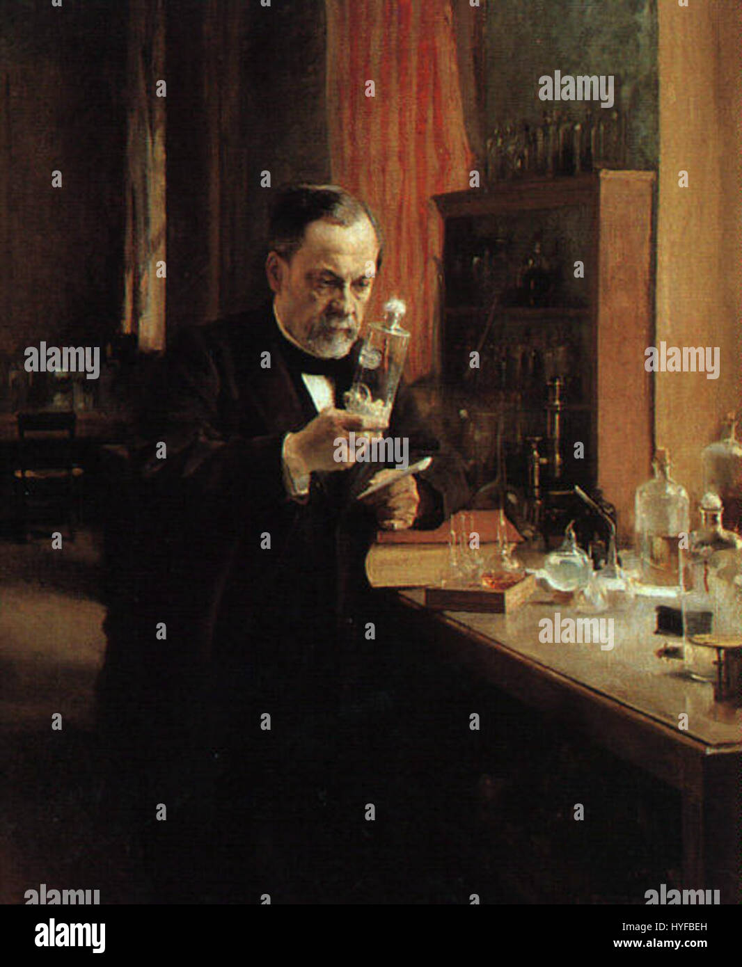 Tableau Louis Pasteur Stockfoto