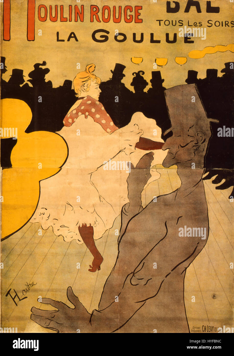 Toulouse-Lautrec, Henri de Moulin Rouge La Goulue Google Art Project Stockfoto