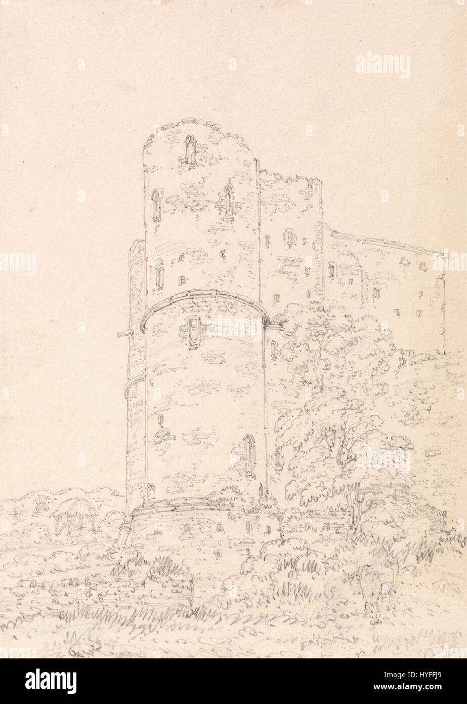 Thomas Girtin Lindau Castle, Kent Google Art Project Stockfoto
