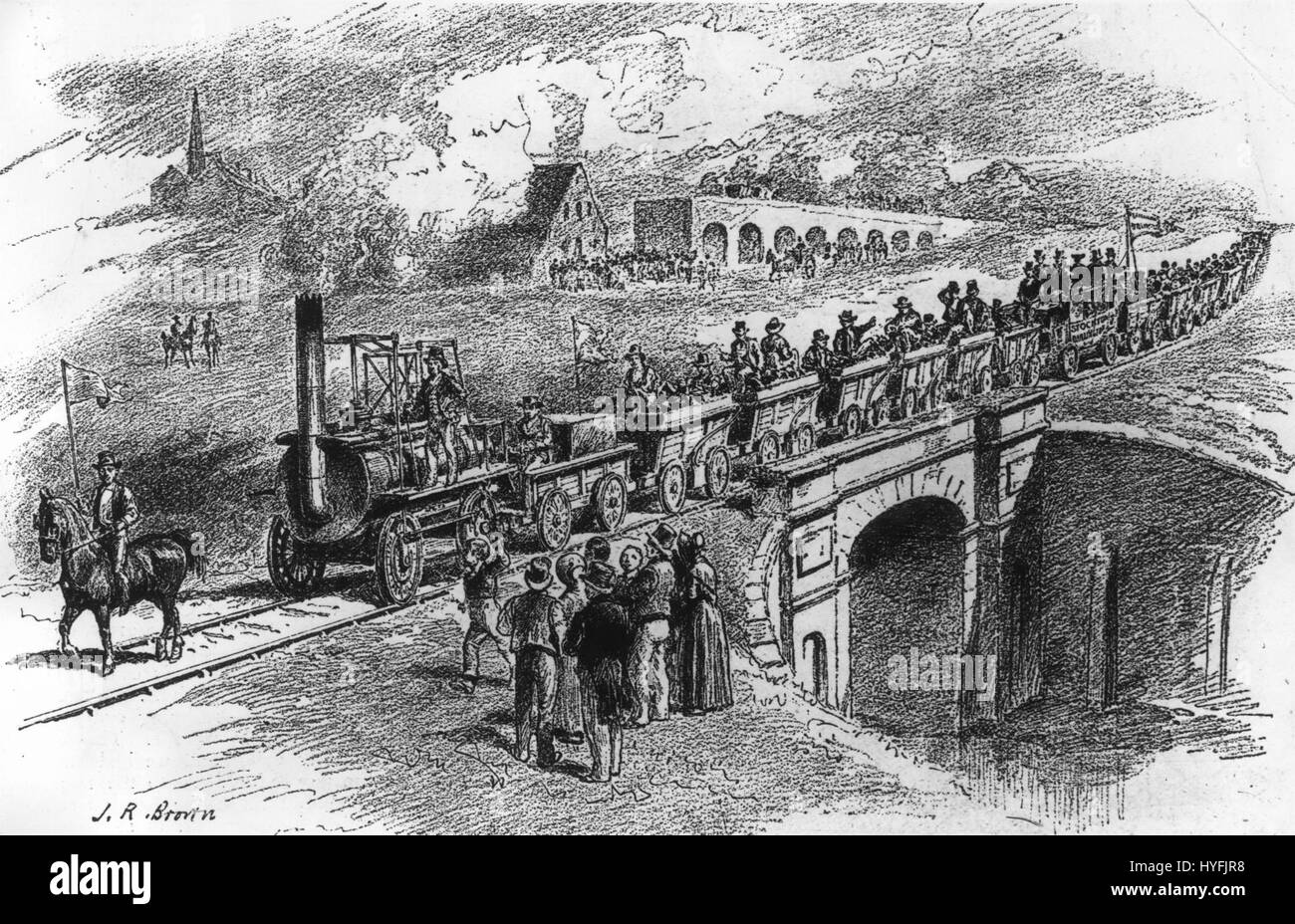 Stockton & Darlington Railway (Braun über Gettyimages) Stockfoto