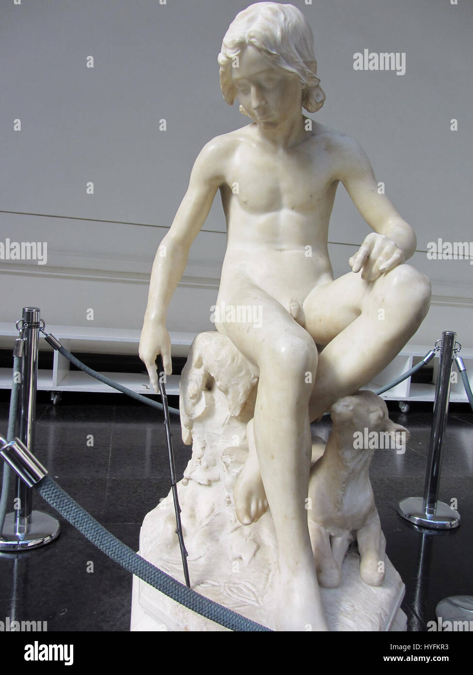 Carlos Lagarrigue’ El Giotto (1889) ist eine Hommage an den italienischen Renaissance-Meister Giotto, der seine Techniken mit modernen Interpretationen im Stil des späten 19. Jahrhunderts verbindet. Dieses Gemälde ehrt das Erbe der Renaissance. Stockfoto