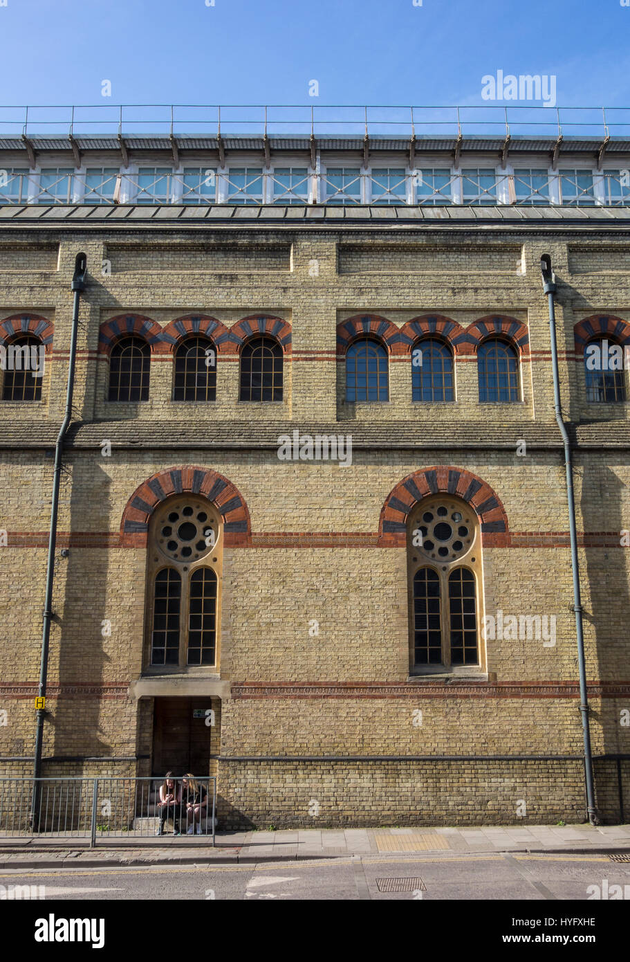 Corn Exchange Seite Wand Architekturmuster Gebäude Stockfoto