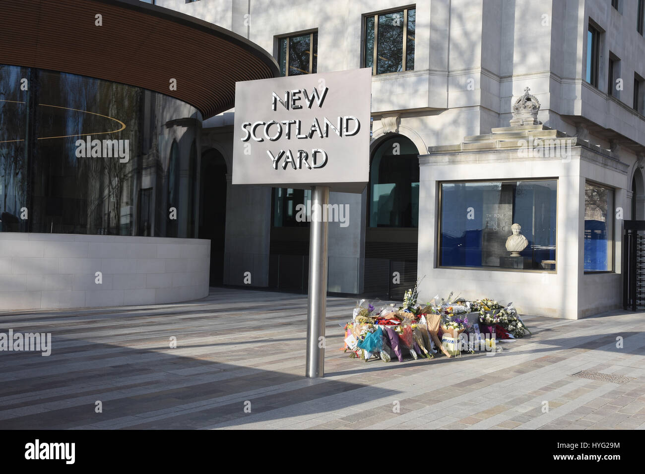 "Neuen" New Scotland Yard, Metropolitan Police Headquarters, Victoria Embankment,London.UK Stockfoto