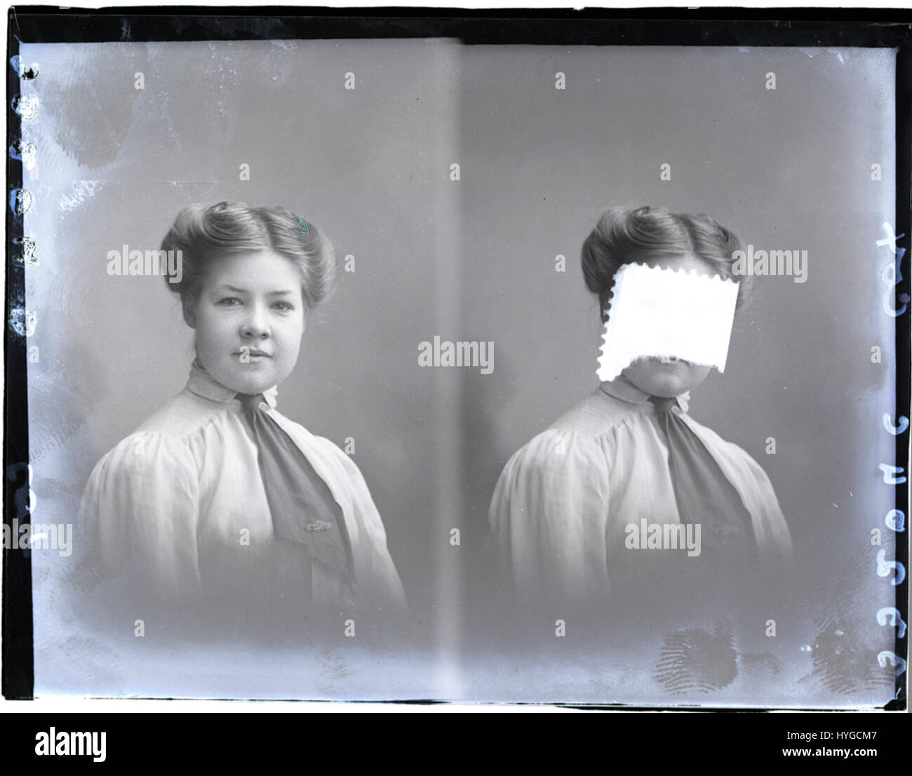 Miss Cox, von David Knights-Whittome, einem britischen Künstler, im Jahr 1912. Stockfoto