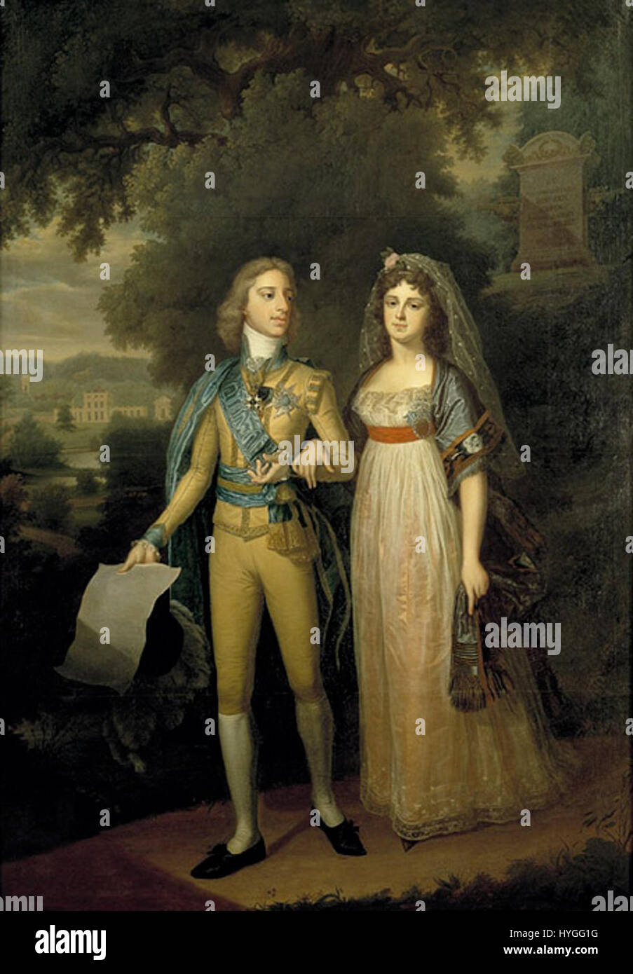 Gustav IV Adolf von Schweden und Frederica von Baden Stockfoto