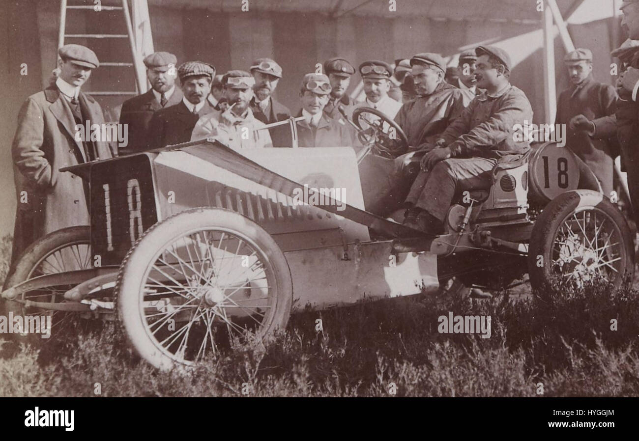 Louis Wagner Sur Darracq En 1905 Stockfoto