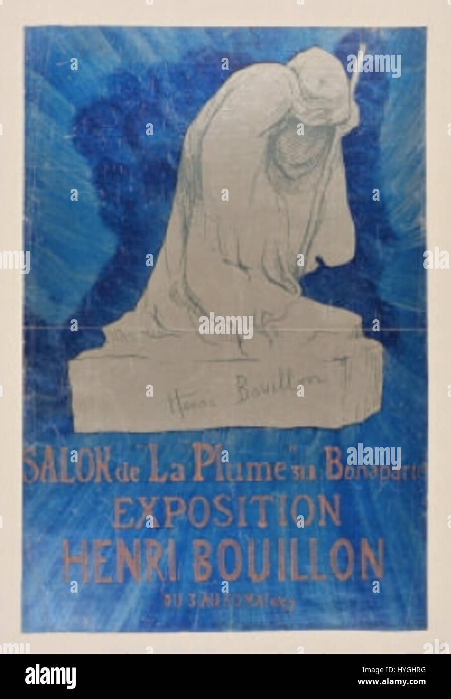 Der Salon des Cent war eine einflussreiche Ausstellung in Paris, die moderne Kunst und Design während des späten 19. Und frühen 20. Jahrhunderts präsentierte. Sie war bekannt für ihre Rolle bei der Förderung von Avantgarde- und Experimentalkünstlern. Stockfoto