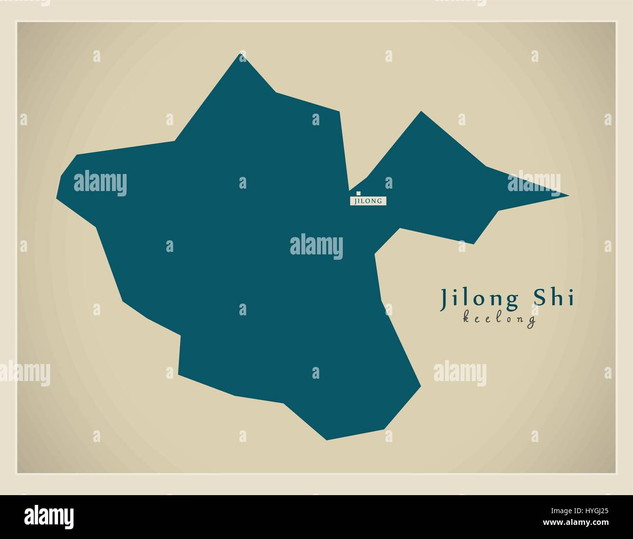 Moderne Karte - Jilong Shi TW Stock Vektor