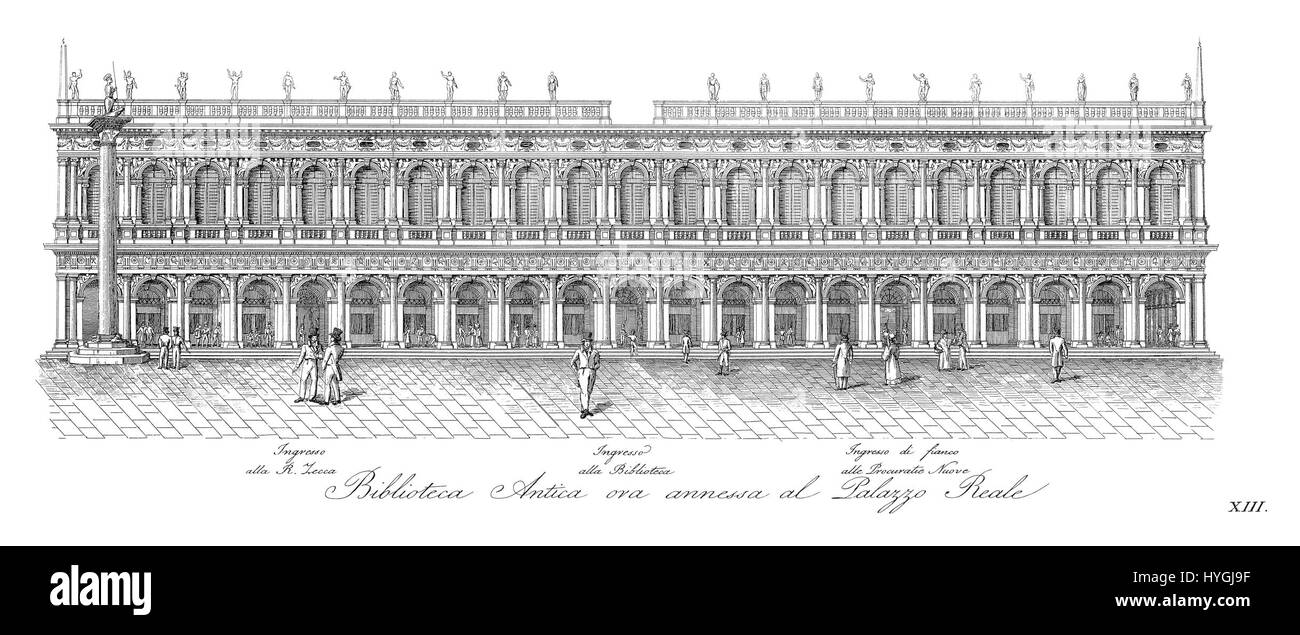 Quadri Moretti, Piazza San Marco (1831), 13 Stockfoto