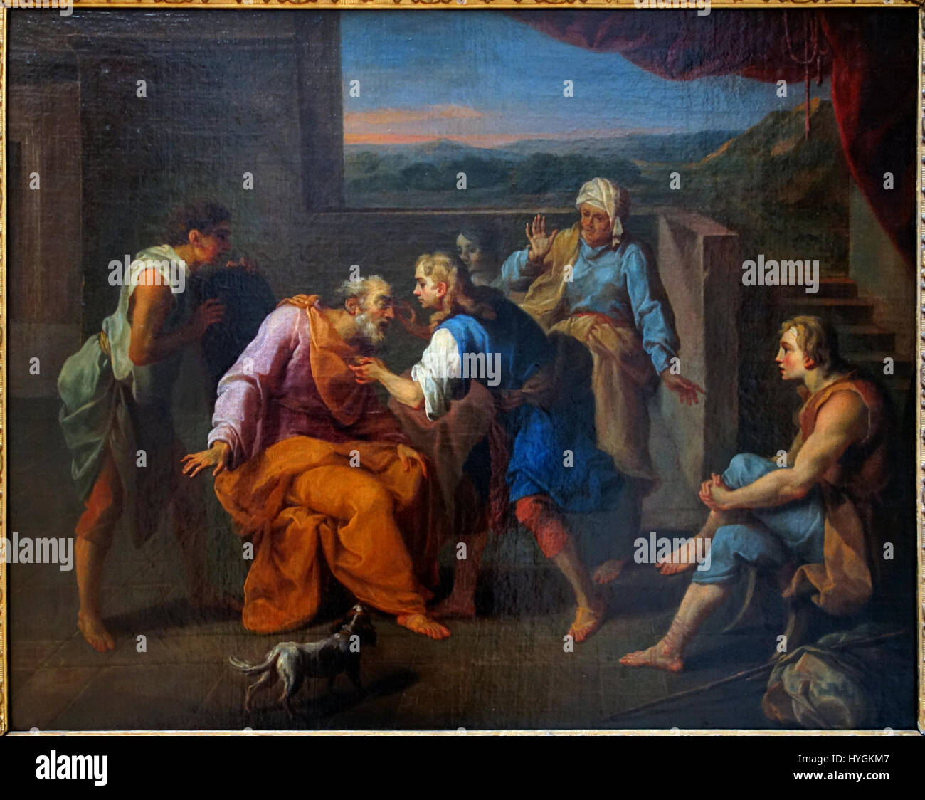 Dies ist eine Darstellung der Gegend von Boulogne in der Nähe von Lille, die seine reiche kulturelle und historische Bedeutung zeigt. Die Region ist bekannt für ihre wunderschönen Landschaften, historischen Wahrzeichen und die lebendige lokale Gemeinschaft. Stockfoto