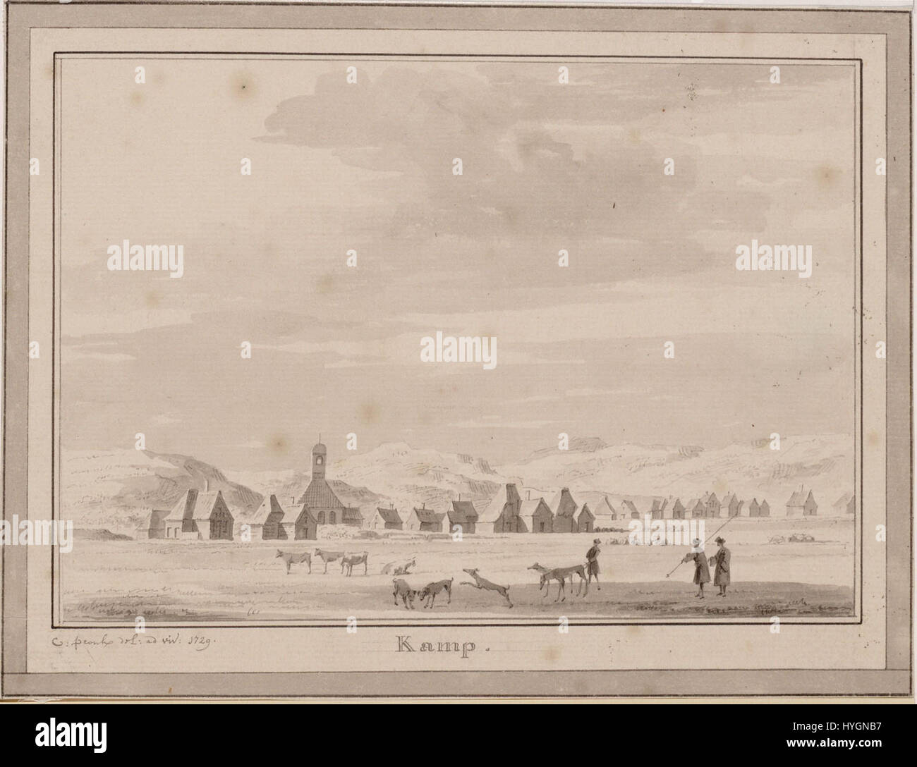 Der Titel *Kamp in 1729* bezieht sich wahrscheinlich auf ein historisches Ereignis oder eine Figur, möglicherweise auf eine Schlacht oder einen Feldzug, der 1729 stattfand. Zur Bestimmung der genauen Art des Ereignisses ist ein weiterer Kontext erforderlich. Stockfoto