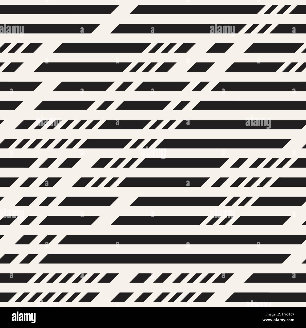 Schwarz / weiß unregelmäßige gestrichelt Muster. Abstraktes Vektor nahtlose Hintergrund Stock Vektor