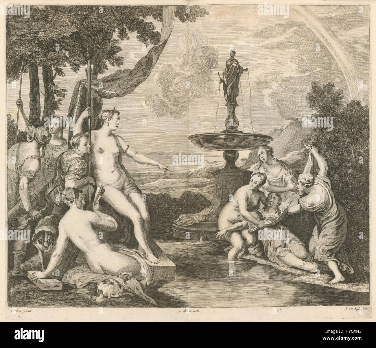 Theodor van Kessel Diana und Callisto SVK SNG. 11965 97 G Stockfoto